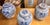 Mid-Century Chinese Blue & White Double Happiness Pottery Ginger Jars - S/3 For Sale - Image 4 of 6