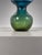 Sculptural Blue and Green Art Glass Vase by Göran Wärff for Pukeberg, Sweden, 1960s For Sale - Image 4 of 6