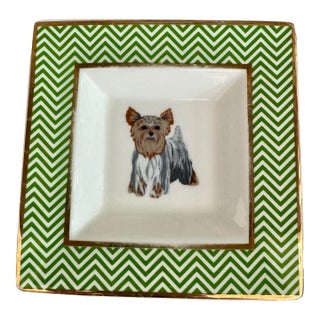 Porcelain Yorkie Catchall For Sale