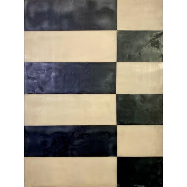 White Encaustic Mixed Media Installation by Gina Cochran - "Elements" - 9 Panels For Sale - Image 8 of 11