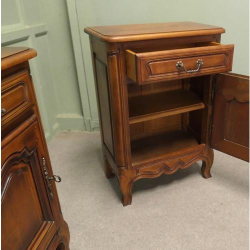 French Cherrywood Side Cabinets, 1960, Set of 2 For Sale - Image 4 of 8
