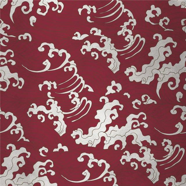 Contemporary Wave 3 Fabric Wall Covering by Chiara Mennini for Midsummer-Milano For Sale - Image 3 of 3