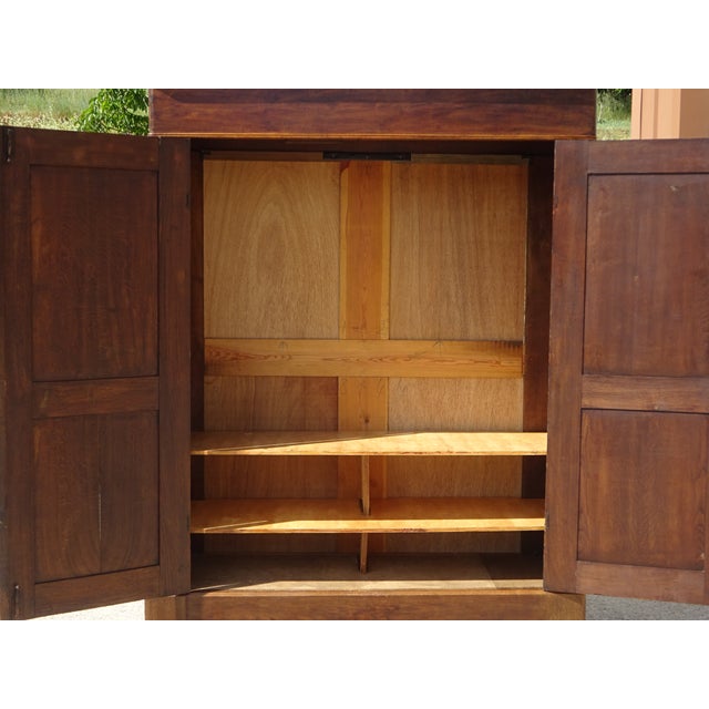 Large Parisian Oak Wardrobe For Sale - Image 12 of 18