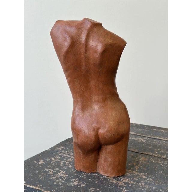 Ceramic Vintage Large-Scale Terracotta Figure Sculpture, Circa 1960s For Sale - Image 7 of 14