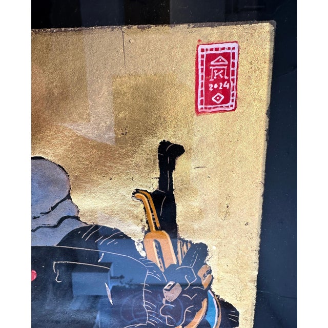 Early 21st Century Konstantinos Papamichalopoulos, Nude Shunga I, 2024, Mixed Media, Framed For Sale - Image 5 of 6