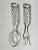 Transparent Mid 20th Century Pressed Clear Glass Serving Utensils- a Pair For Sale - Image 8 of 13
