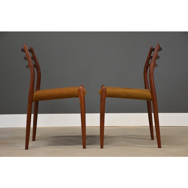 1950s Niels Moller Danish Teak Dining Chairs - Set of 4 For Sale In Boston - Image 6 of 10