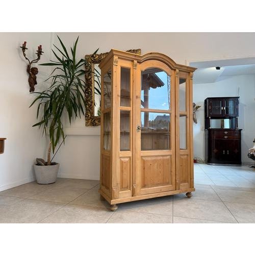 Rustic Farmhouse Display Cabinet For Sale - Image 13 of 17