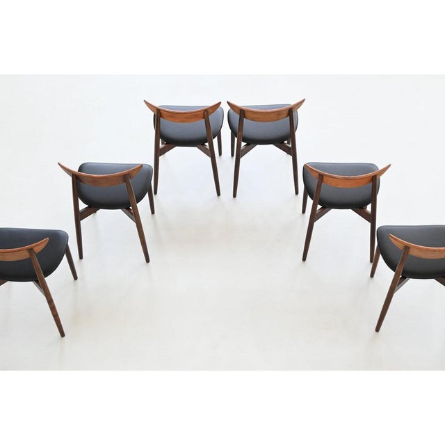 Rosewood Dining Chairs attributed to Harry Østergaard for Randers Møbelfabrik, Denmark, 1960s, Set of 8 For Sale - Image 11 of 18