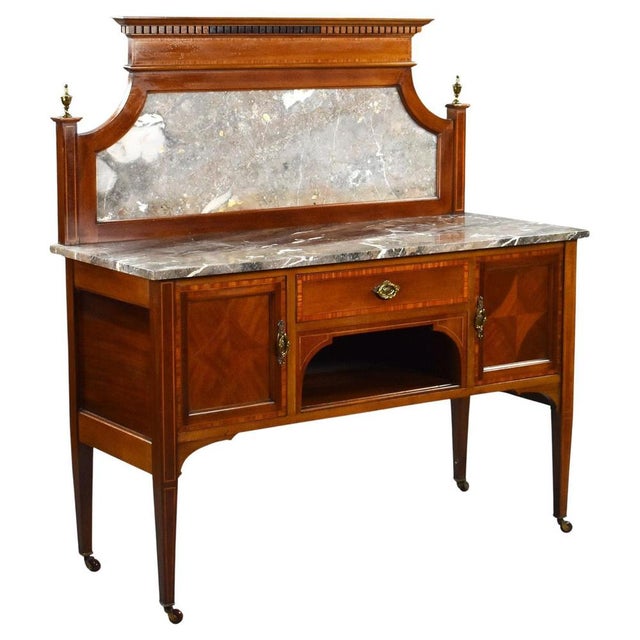 Edwardian Mahogany Washstand, 1900 For Sale - Image 9 of 9