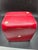 1970s Figurative Giant Lord & Taylor Red Leather Cards/Dice Box Container, Made in Italy For Sale - Image 4 of 4