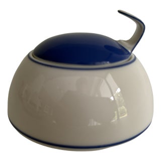 Tac Blau Sugar Bowl by Walter Grohius for Rosenthal Germany, 2009 For Sale