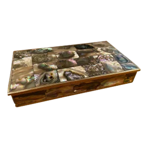 1960s Mexican Mother-of-Pearl Silver Box