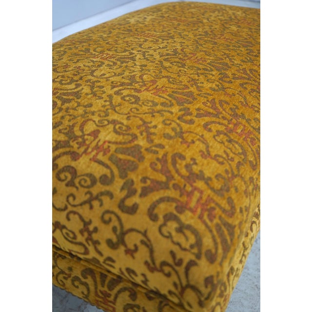 Ball & Claw Mahogany Newly Upholstered Stool or Ottoman For Sale - Image 10 of 12