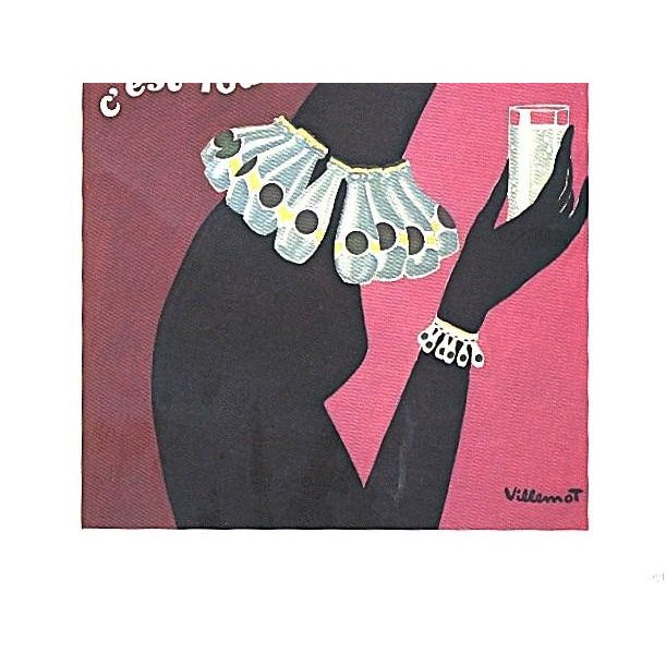 Mid-Century Modern 1971 Rare Vintage French Perrier Advertisement Print by Villemont For Sale - Image 3 of 4