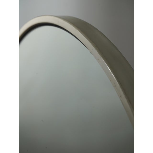Art Deco Style Walnut & Chrome Dressing Mirror For Sale - Image 12 of 14