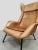Animal Skin Vintage Czech Wingback Lounge Chair by Miroslav Navratil, 1960s For Sale - Image 7 of 8