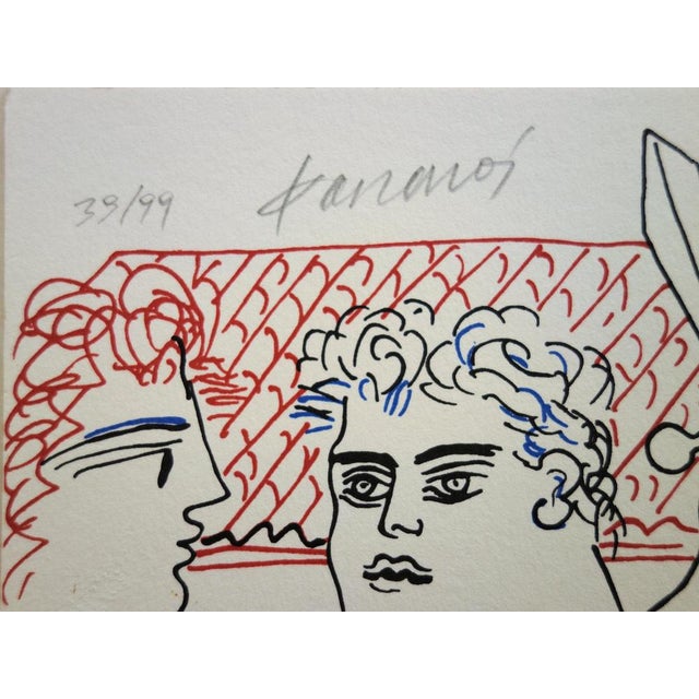 Alekos Fassianos, Hercule, Lithograph For Sale - Image 4 of 5