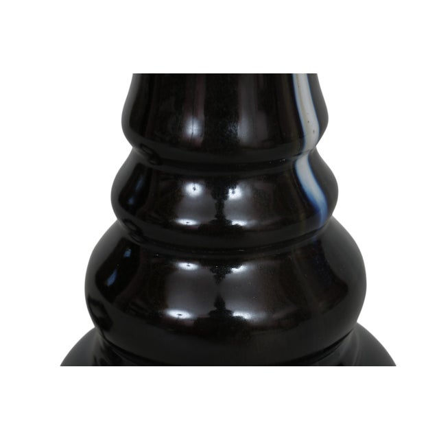 Post Moderne Drip Glazed Ceramic Table Lamp For Sale In Tampa - Image 6 of 7