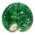 George Jones Majolica Water Lily Plate Glazed in Lush Greens, English, Ca. 1869 For Sale