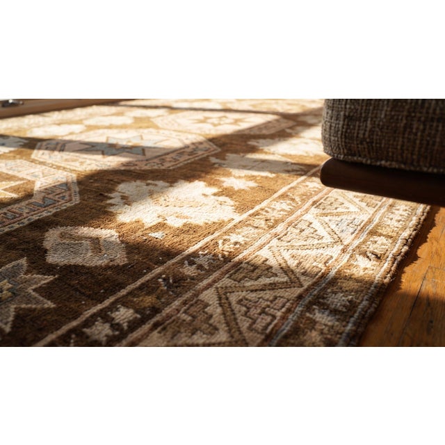 Brown Late 19th Century Caucasian Karabagh Carpet ( 6 6" x 12'2" - 198 x 371 ) For Sale - Image 8 of 8