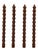 Bamboo Taper Candles - In Cocoa Mocha Set of 4 For Sale