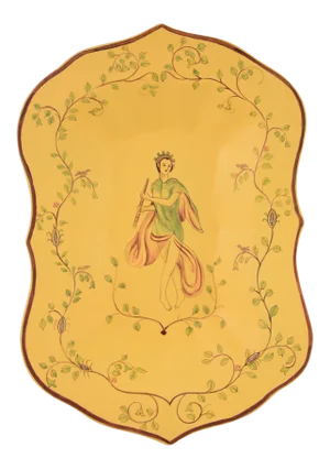 Hand-Painted Desktop Decoration Board,/Tray