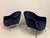 Mid-Century Italian Lounge Chairs in Navy Romo Cotton Velvet, 1960s, Set of 2 For Sale - Image 12 of 18