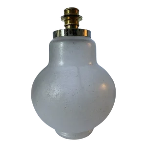 1990s Mid-Century Murano Scavo Glass Table Lamp