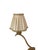 Metal Swedish Art Deco Brass Table Lamp with Figural Base and Silk Shades, 1930s For Sale - Image 7 of 8