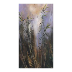 Golden Rod 1 - Vertical Landscape Oil Painting by Amber Young