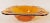 Mid-Century Modern Elegant Vintage Mid Century Etched and Scalloped Amber Glass Serving Bowl For Sale - Image 3 of 6