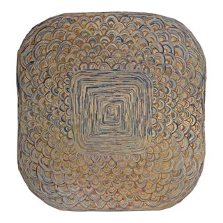 Charming Antique American Hooked Rug With Special Geometric Pattern For Sale