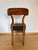 Wood Biedermeier Shovel Chair in Walnut Veneer & Black Leather, Austria, 1820s For Sale - Image 7 of 18