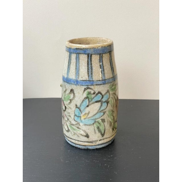 Small Round White Qajar Vases, Set of 2 For Sale - Image 3 of 12