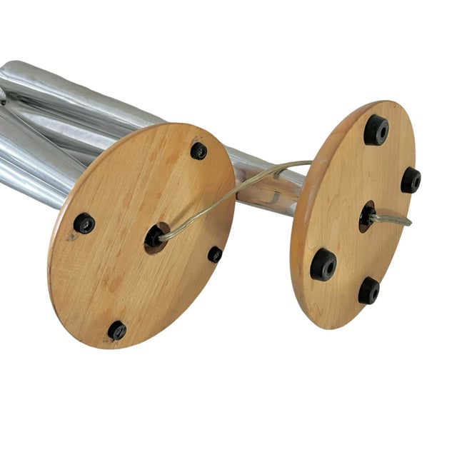 Vintage 1960s Mid-Century Modern Lamps, Tapered Aluminum Table Lamps in the Style of Paavo Tynell, Tapio Wirkkala, or Nambe, a Pair For Sale In Miami - Image 6 of 12