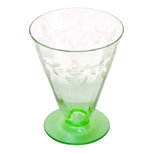 Spring Green Vaseline Glass Vase
