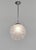Degué A French 1925-1935 art deco pendant light in nickel plated bronze. The mounting holds a nice ball shaped shade in...