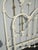 Vintage French Elliott's Designs White & Gold Iron Queen Headboard W Footboard For Sale In Los Angeles - Image 6 of 17