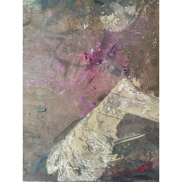 Textile Abstract Mythological Painting on Canvas "The Centaur Sulks" For Sale - Image 7 of 11