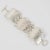 This stunning modernist silver plate link bracelet by Nelly Biche de Bere, Paris, features a chunky, oversized bangle with...