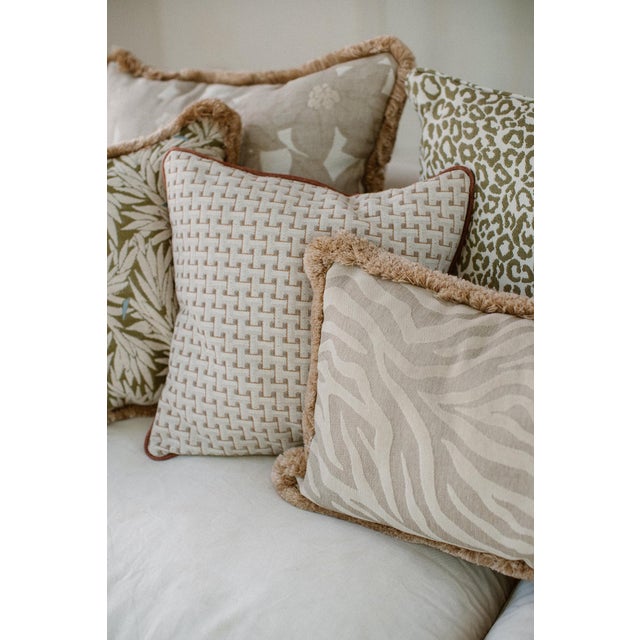Not Yet Made - Made To Order Palais Outdoor Cushion Amina Sand, 20x12 Inch For Sale - Image 5 of 12