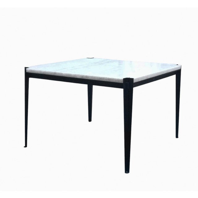 Black T61 Side Table with Marble Top by Osvaldo Borsani for Tecno, Italy, 1950s For Sale - Image 8 of 10