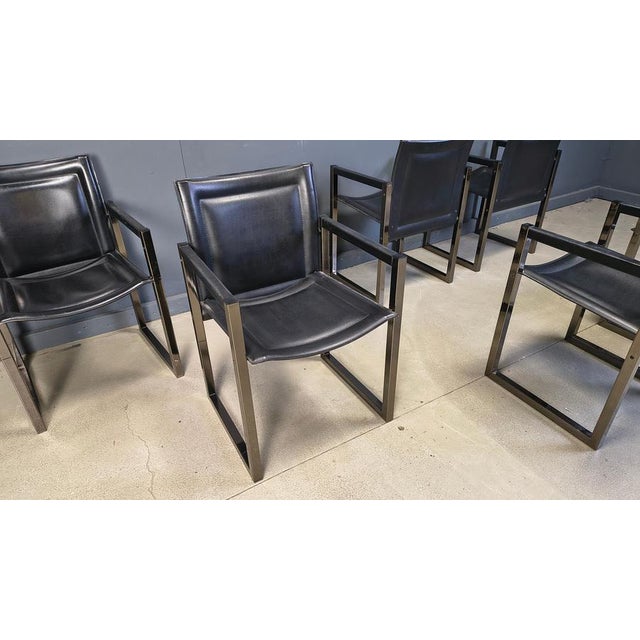 Vintage Dining Chairs attributed to Arrben, 1980s, Set of 6 For Sale - Image 6 of 13