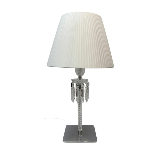 Contemporary Baccarat Torch Table Lamp For Sale - Image 3 of 15