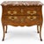 Italian Carved Walnut Rouge Marble Top Commode With French Styling For Sale - Image 11 of 11