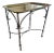 Early 20th Century Brass and Iron Tray Top Neoclassical Side Table For Sale