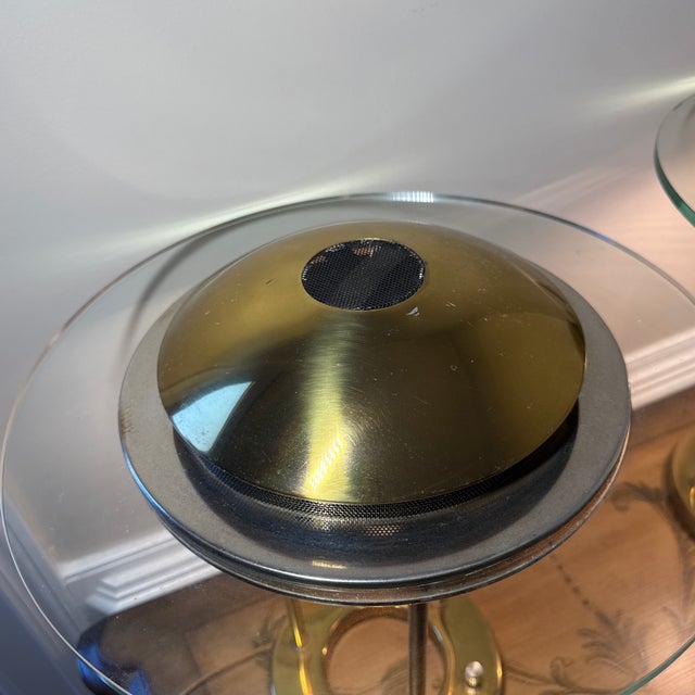 Brass 1970s "Saturn" Table Lamp by Robert Sonneman for George Kovacs ~ a Pair For Sale - Image 8 of 12