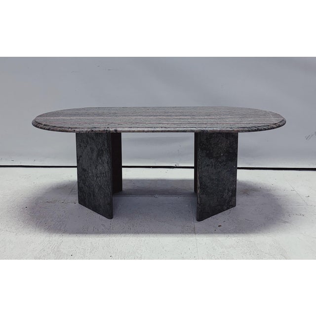 Oval Vintage Coffee Table, 1980s For Sale - Image 9 of 9
