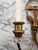 Antique Louis XIV Style Brass Bronze Two-Arm Wall Sconces Pair of Two For Sale - Image 12 of 15
